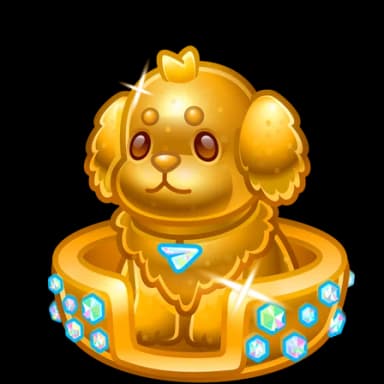 Gold Retriever — Spring Baskets Telegram gift model