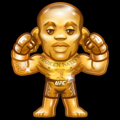 Gold Adesanya — UFC Strikes Telegram gift model