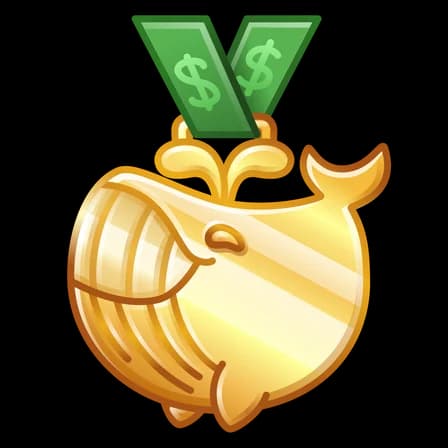 Crypto Whale — Victory Medals Telegram gift model