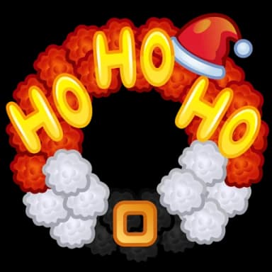 Happy Santa — Winter Wreaths Telegram gift model